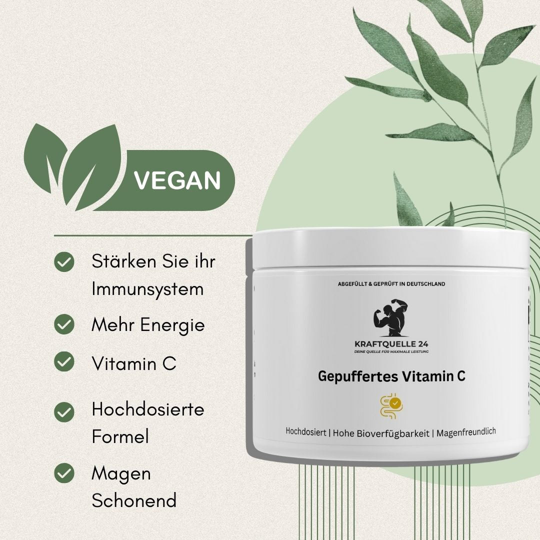 Gepuffertes Vitamin C 500mg - 360 Kapseln