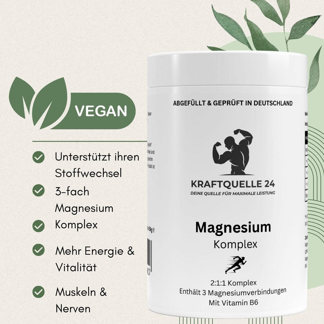 Magnesium Komplex + Vitamin B6 - 90 Kapseln