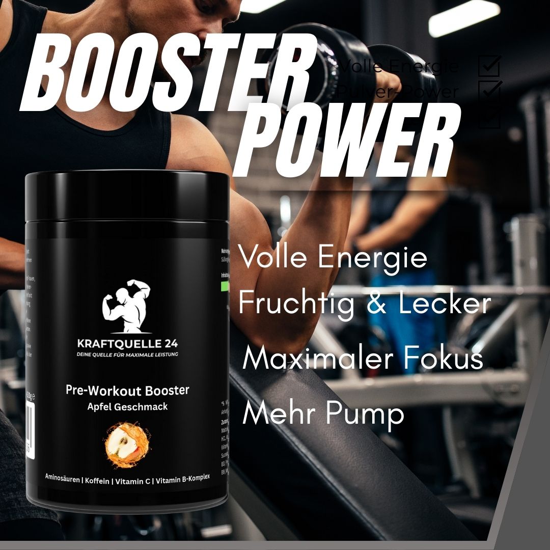 Pre-Workout Booster | Apfel Geschmack | 520g Dose