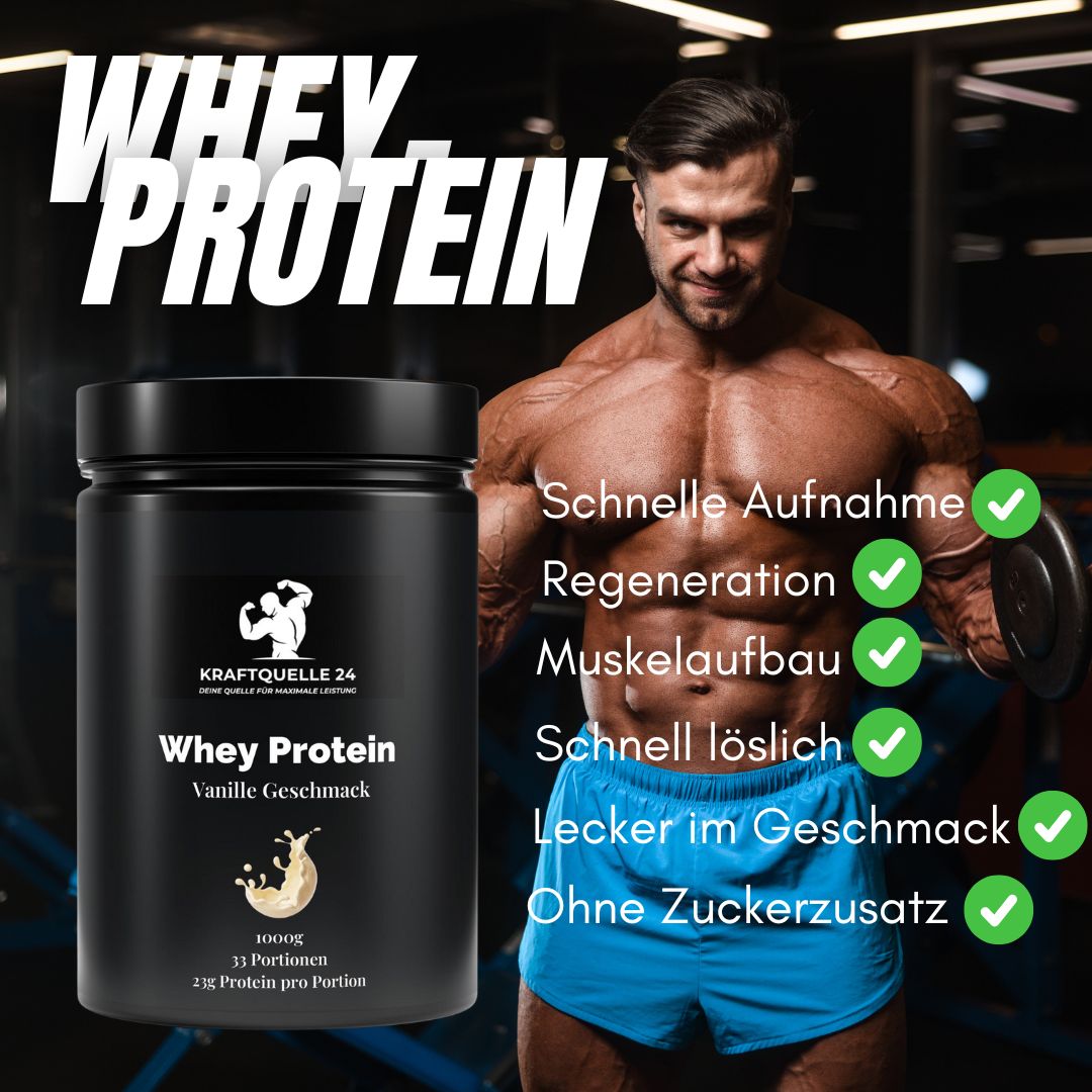 Premium Whey Protein | Vanille Geschmack | 1000g Dose