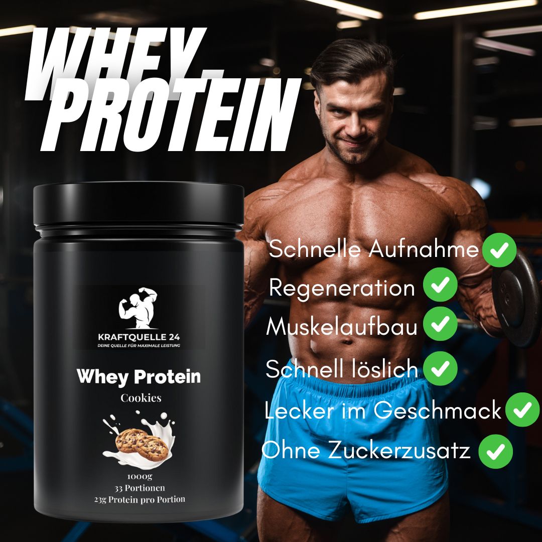 Premium Whey Protein | Cookies Geschmack | 1000g Dose