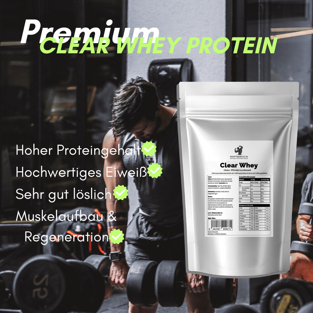 Clear Whey Protein | Ice Tea Peach Geschmack | 500g Beutel