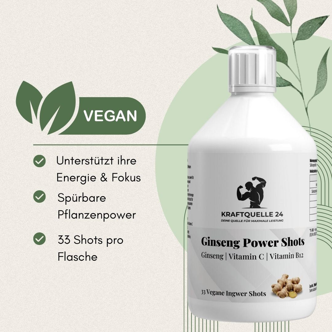 Ginseng Power Plus+ - 50 Shots - 500ml