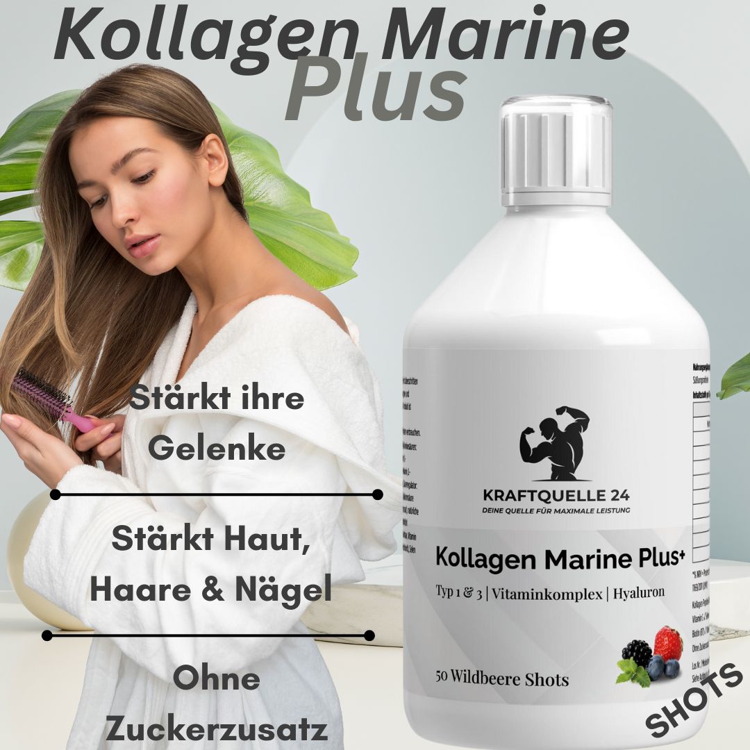 Kollagen Marine Plus+ - 50 Shots - Wildbeere - 500ml